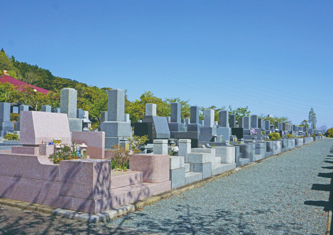 園内の墓地区画