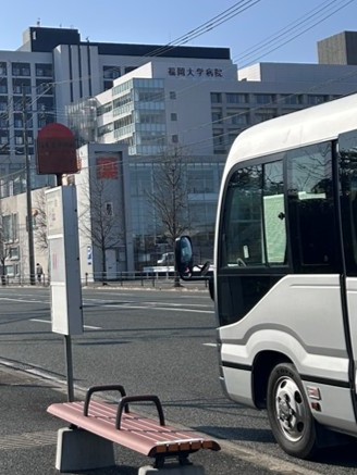 福大前駅付近の乗車場所 現地写真3